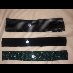 3 LULULEMON headbands :)
